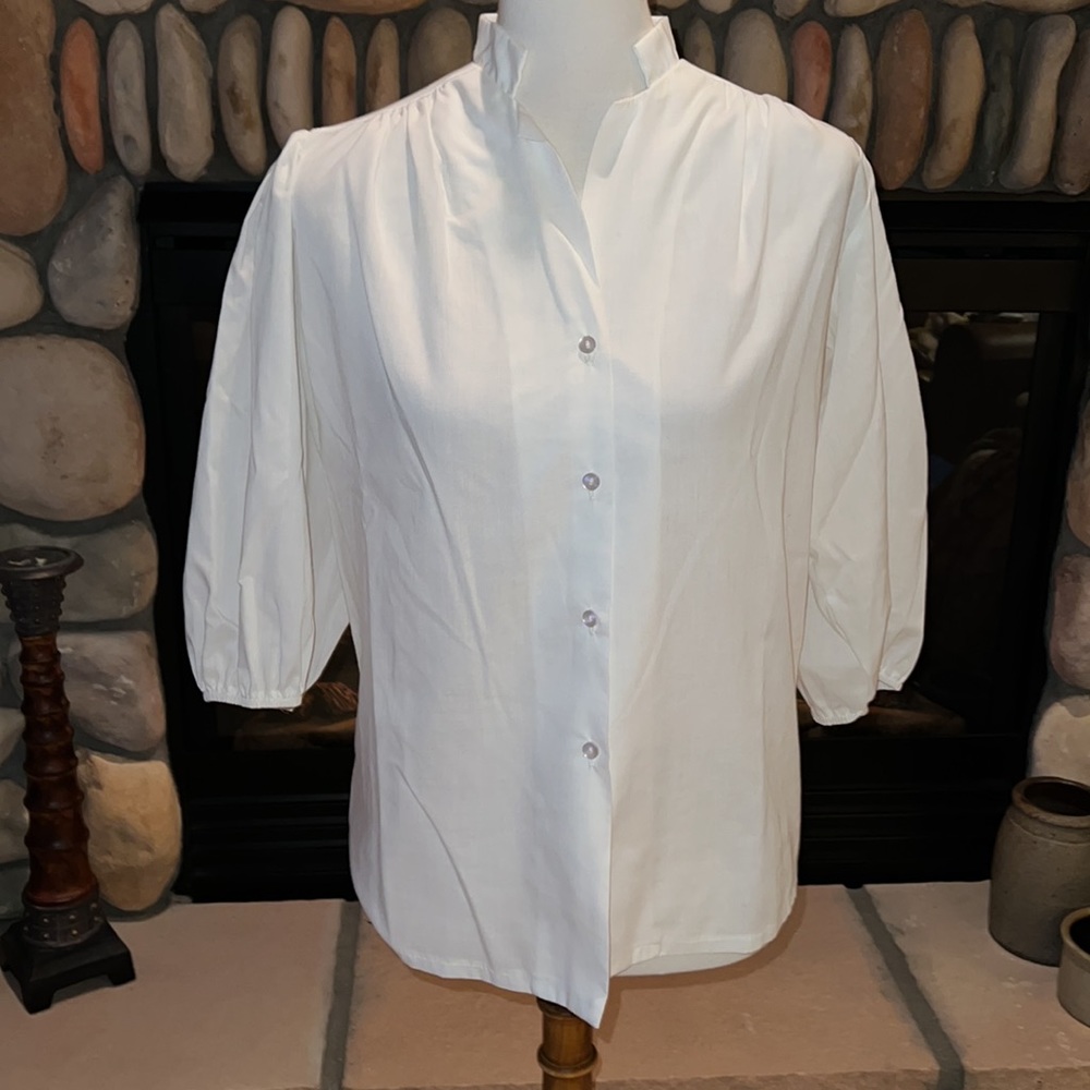 Carefree Fashions Scottsdale Arizona Button-Up Blouse Made in USA